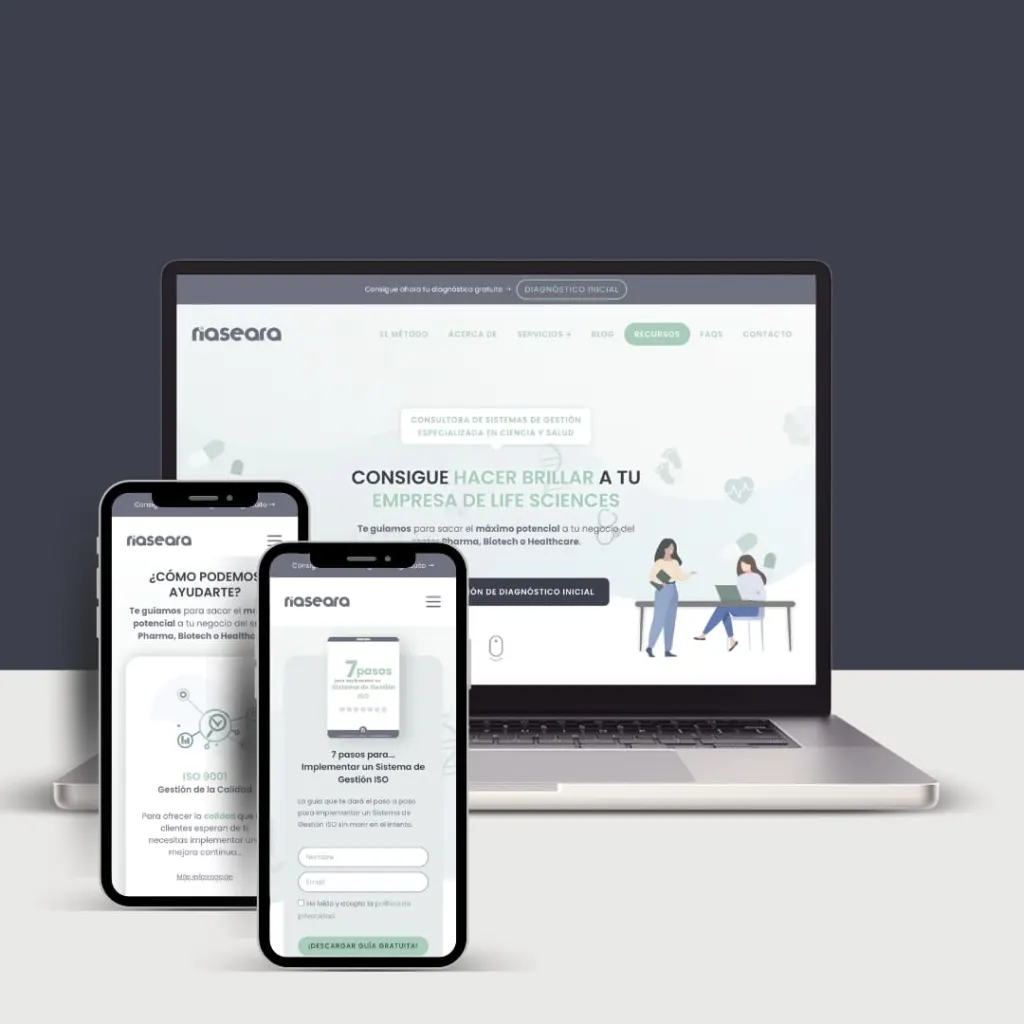Diseño web para sector servicios