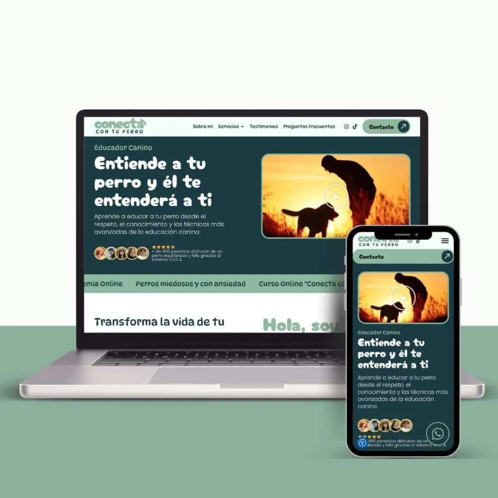 Diseño web adiestrador canino