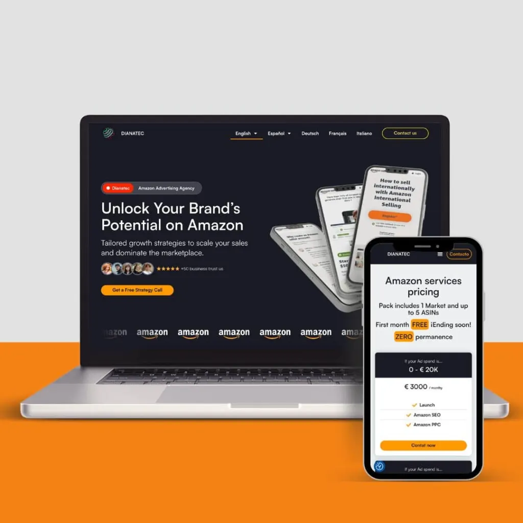 diseño web agencia amazon