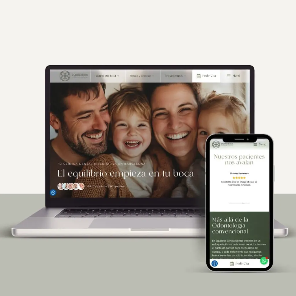 Diseño web dentista clinica dental