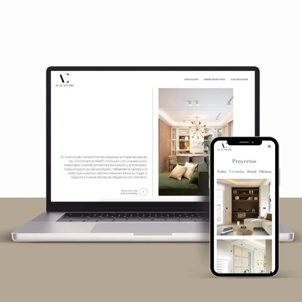 Diseño web estudio arquitectura - Acal Studio
