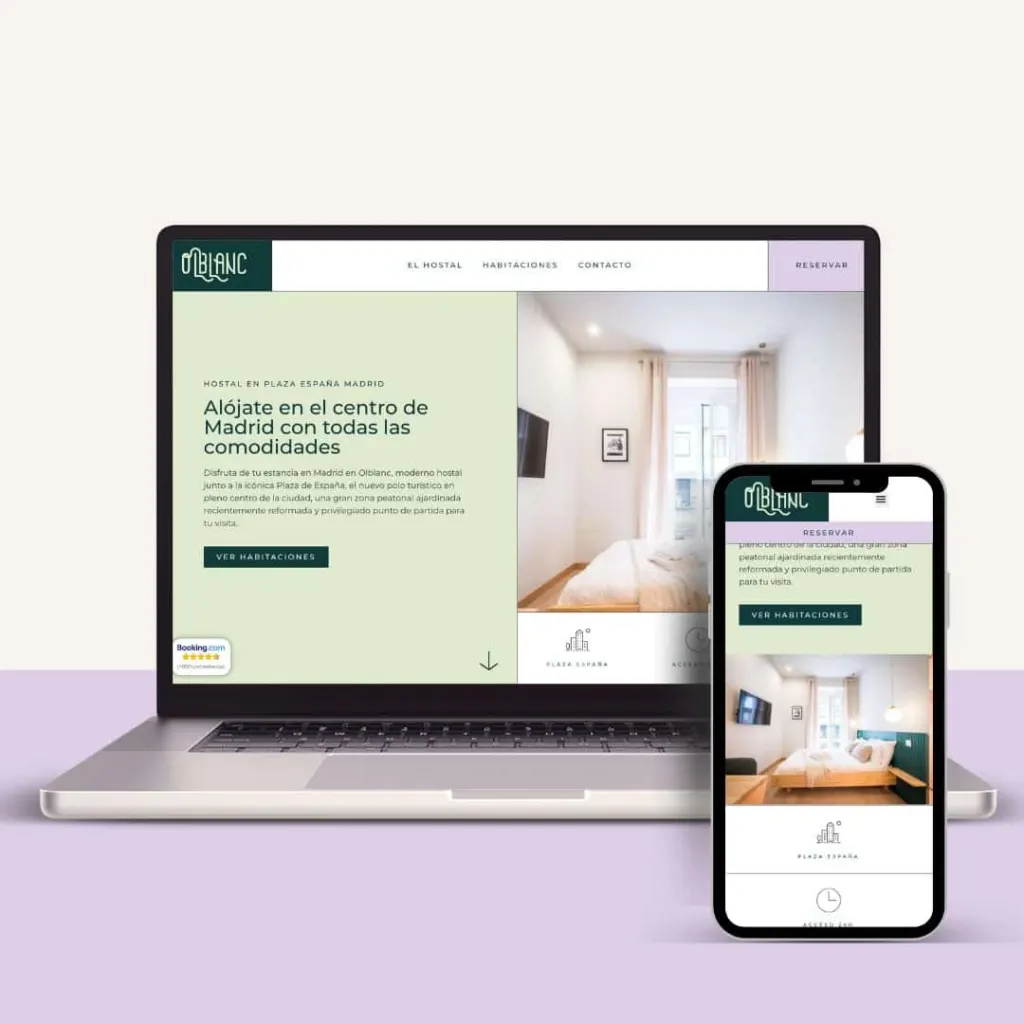 Diseño web hotel plaza de españa