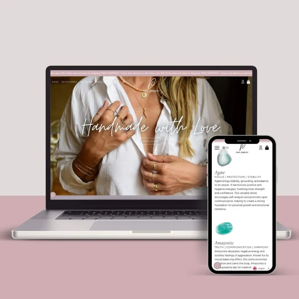 Diseño web joyas Palma - Pam Jewelry