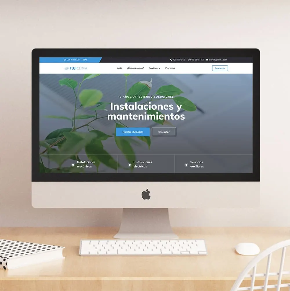 Diseño web para empresas de mantenimiento