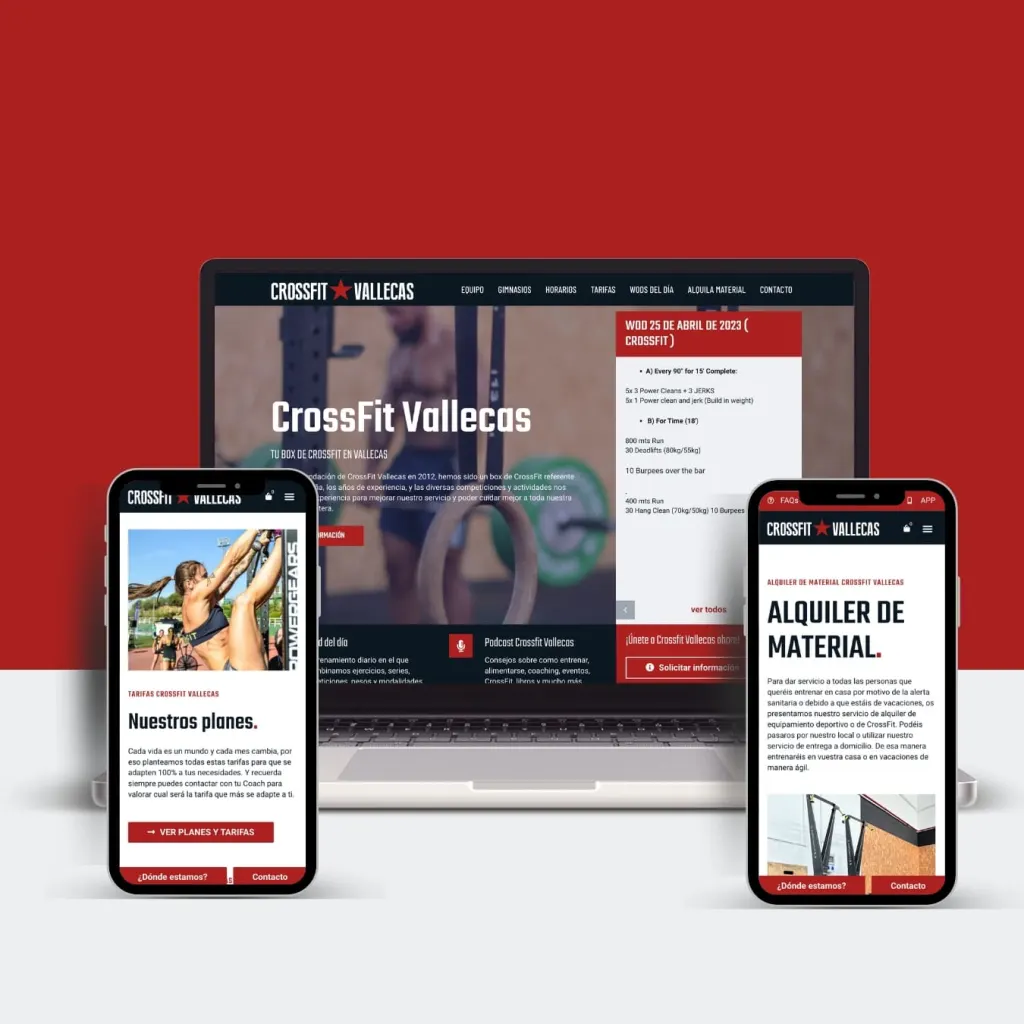Diseño web para gimnasios CrossFit - CrossFit Vallecas
