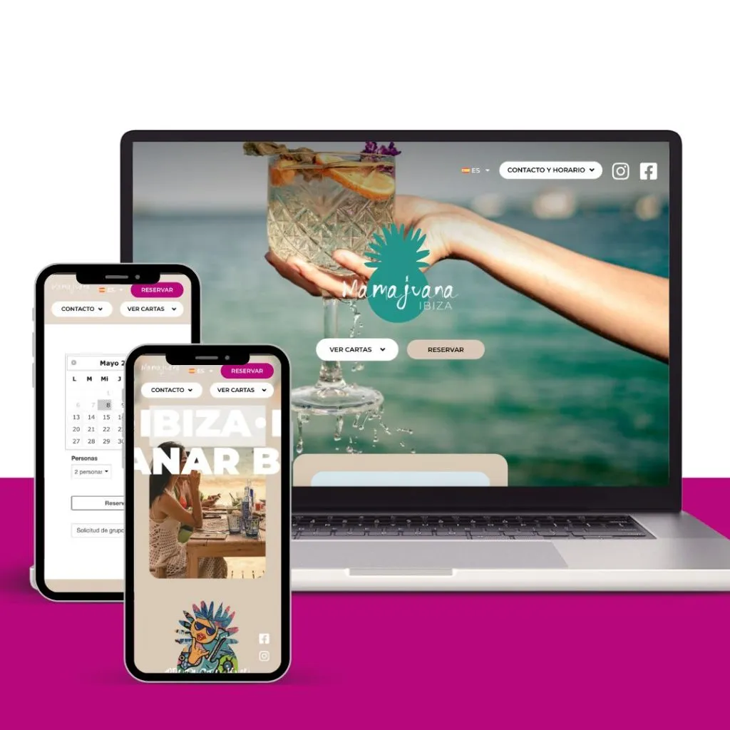 Diseño web restaurante Ibiza - Mamajuana Ibiza