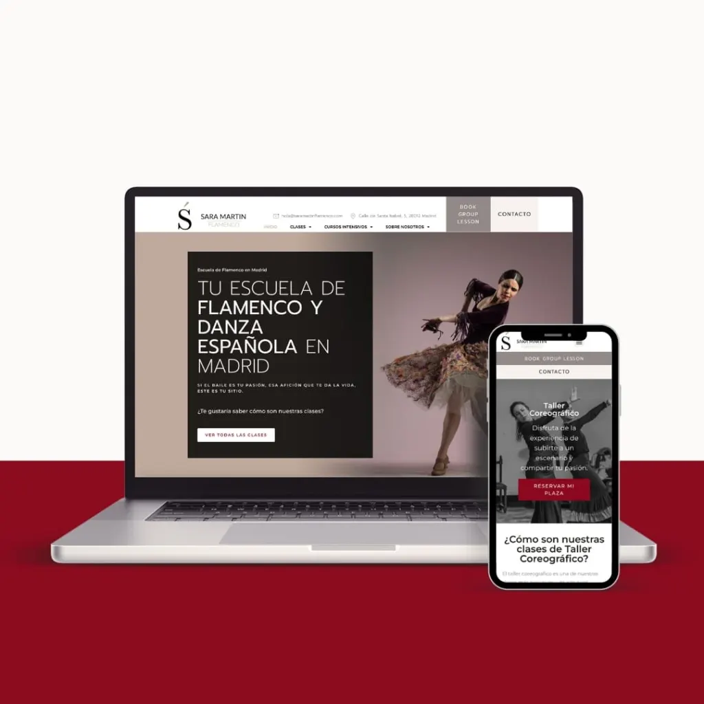 Diseño web para escuela de flamenco