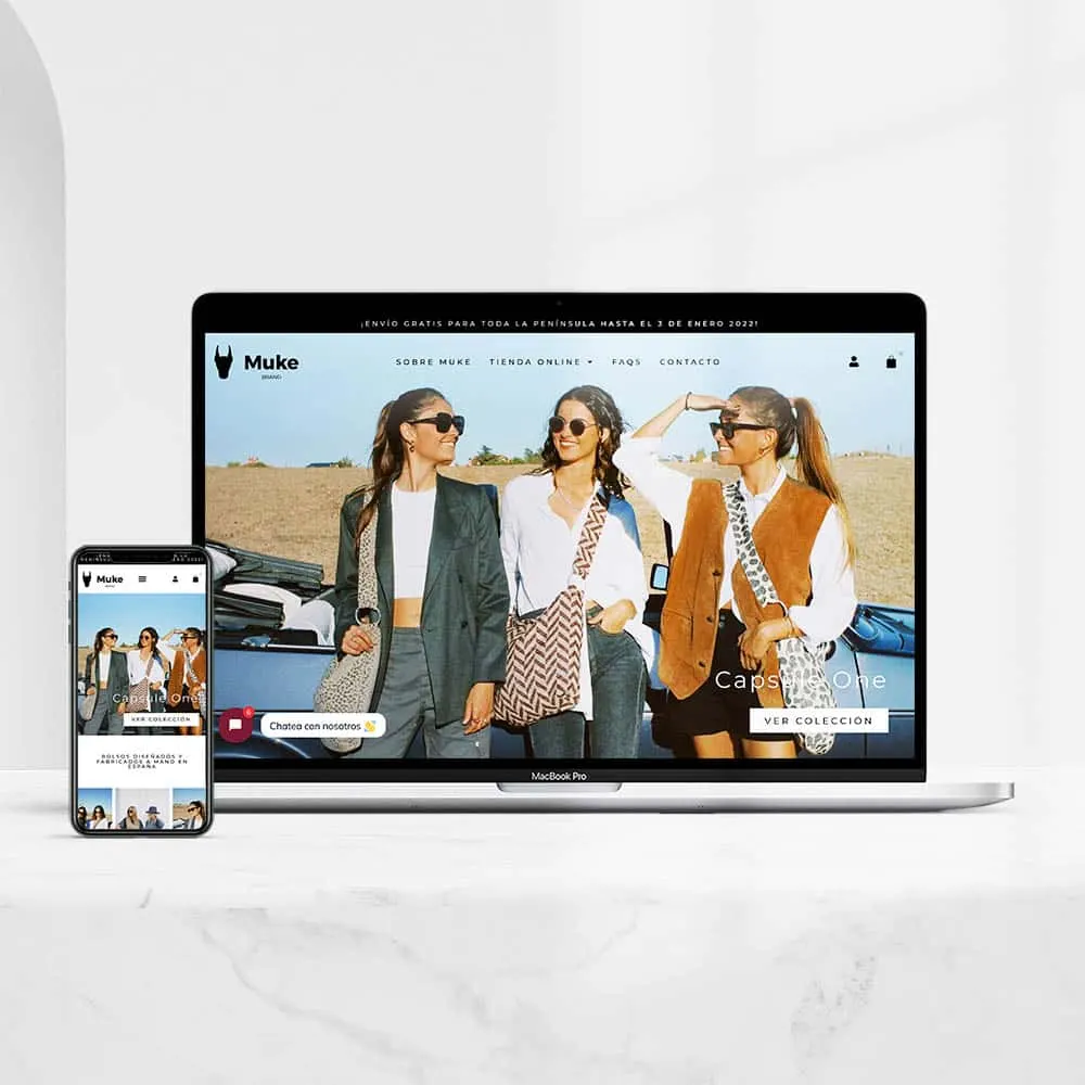 Diseño tienda online bolsos