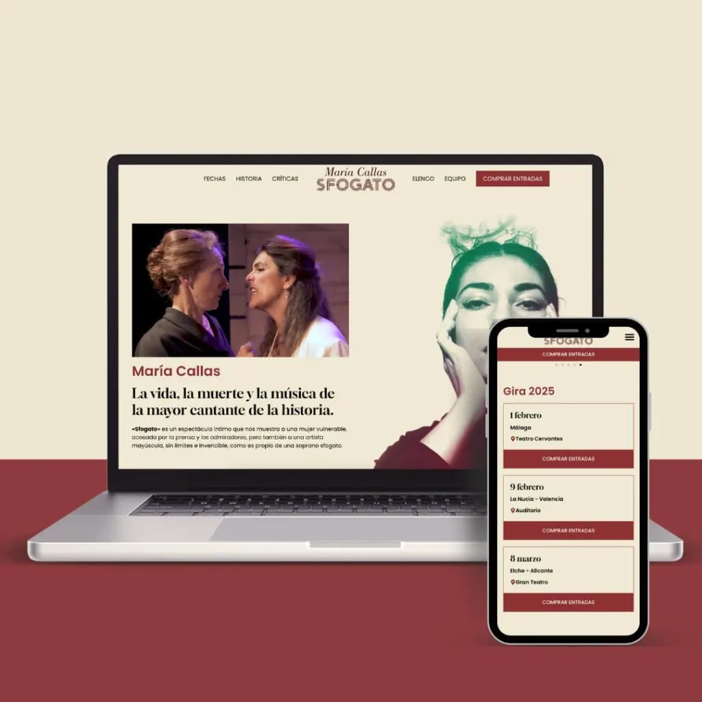 Diseño web WordPress Obra de teatro