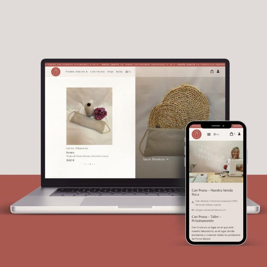 diseno tienda online palma de mallorca pruna natural