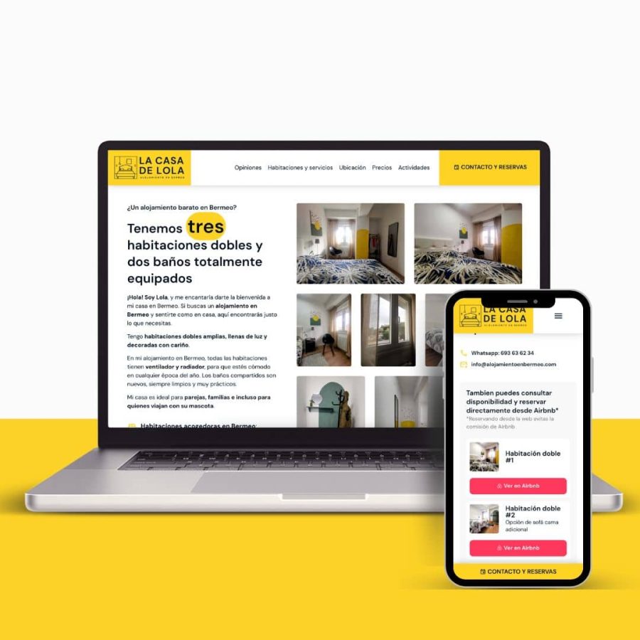 diseno web alojamiento turistico