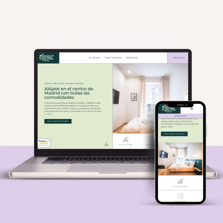 Diseño web hotel plaza de españa