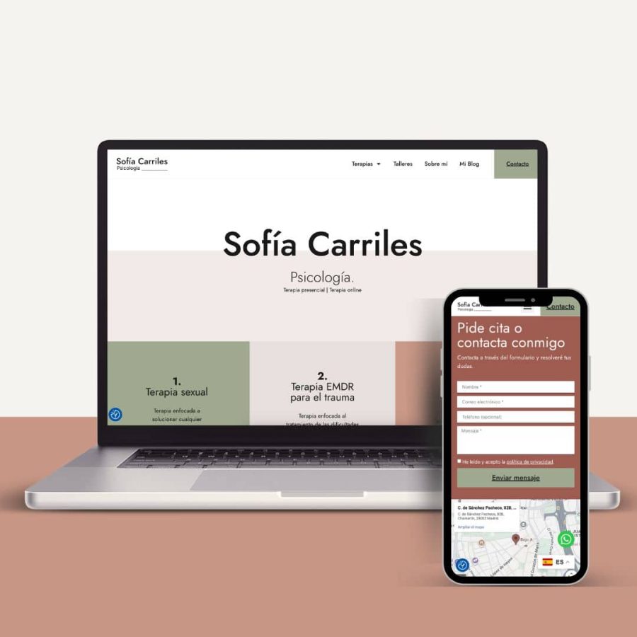 Diseño web psicóloga