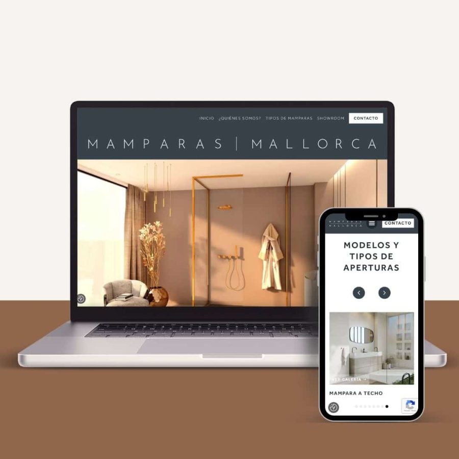 diseno web tienda de mamparas